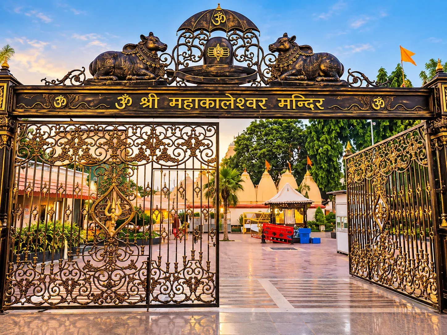 Decorative entrance gate of Shri Mahakaleshwar Temple in Ujjain